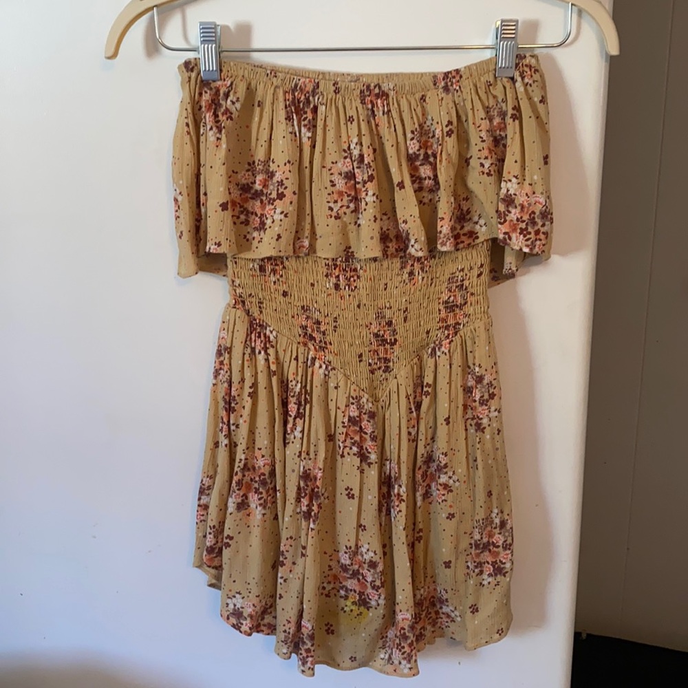 Blue life Tan Festival Romper